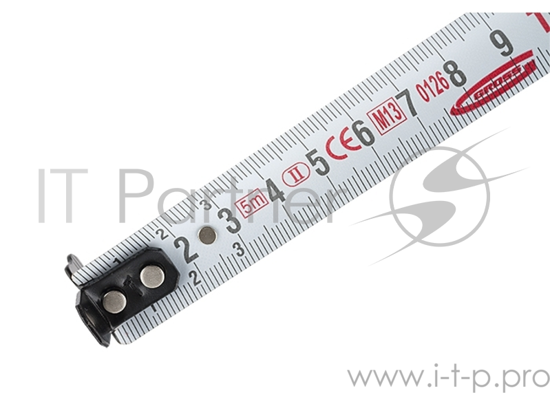 Рулетка GROSS 31123 doppelhaken 5м x 19мм двухсторонний зацеп нейлон двуст. шкала автоматич