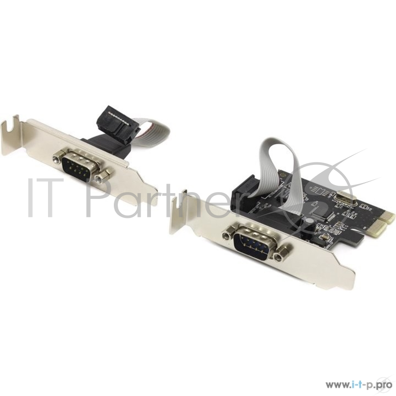 Контроллер Espada Контроллер PCI-E, 2S port, WCH382, модель PCIe2SLWCH, low profile, oem (41664)