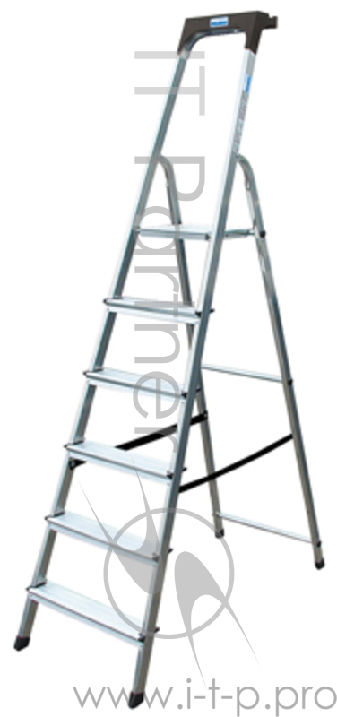 Стремянка KRAUSE SAFETY 6 ступеней раб. высота 3,27 м