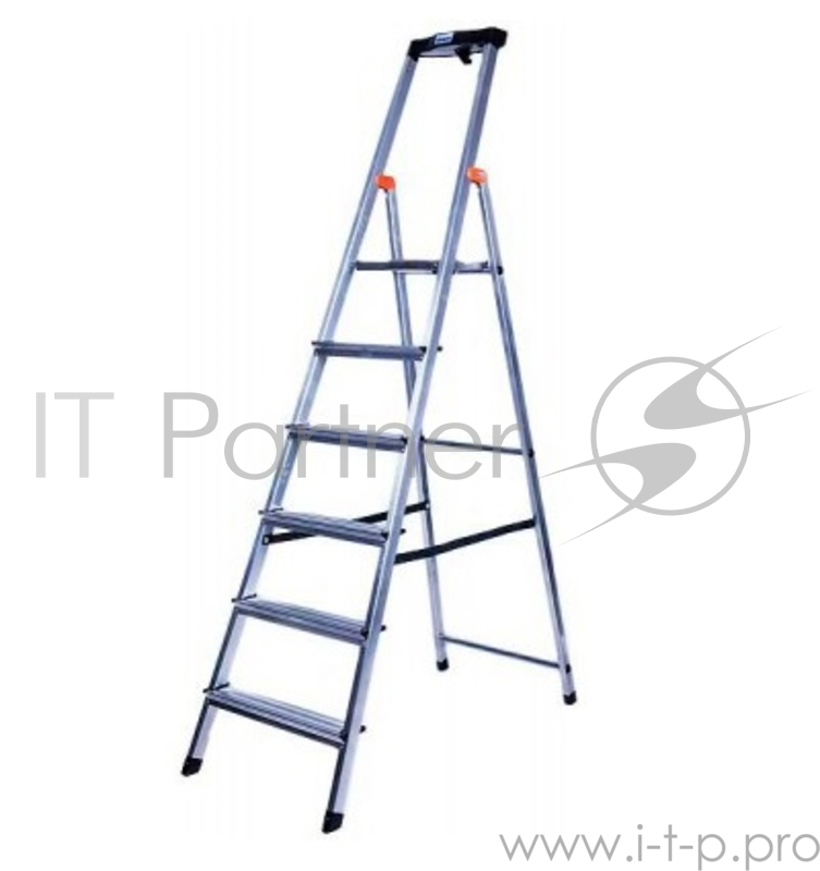 Стремянка KRAUSE SAFETY 6 ступеней раб. высота 3,27 м