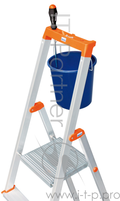 Стремянка KRAUSE 126221 SOLIDY 4 ступени раб. высота 2.85 м свободностоящая