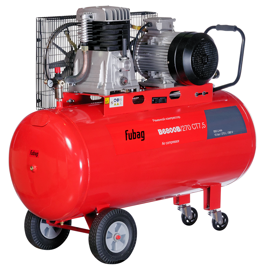 Компрессор FUBAG B6800B/270 CT7.5 270л 850л/мин 10бар 5.5кВт 380В 175кг