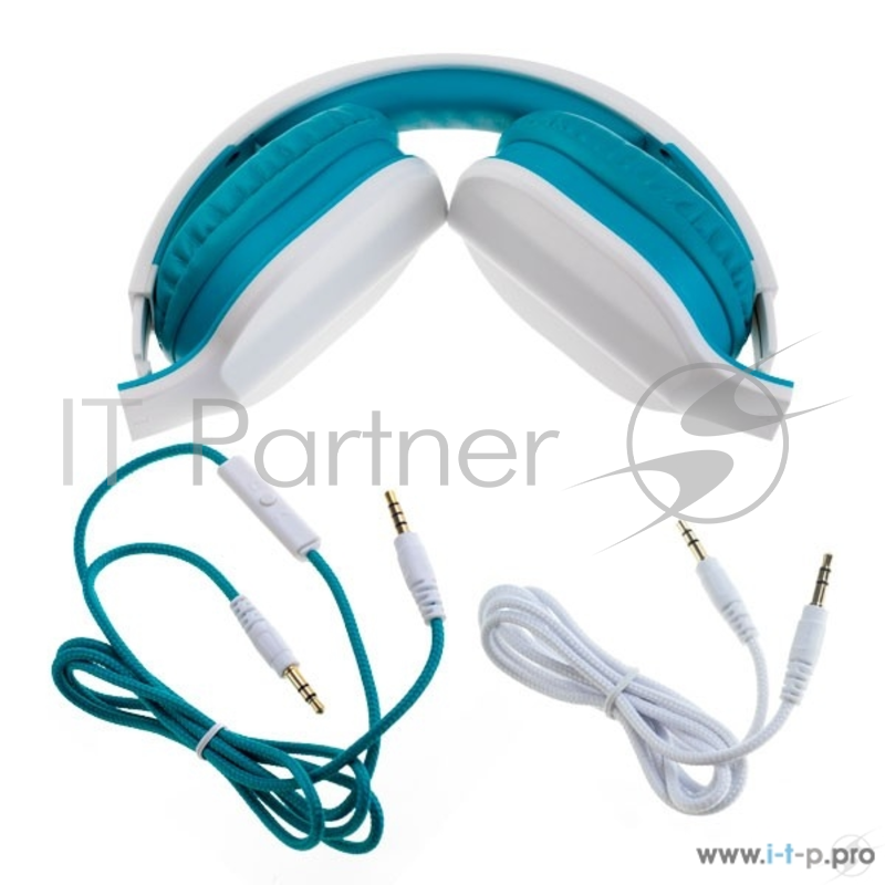 Наушники Perfeo PF_A4005 наушники полноразмерные DUAL белые/тиффани