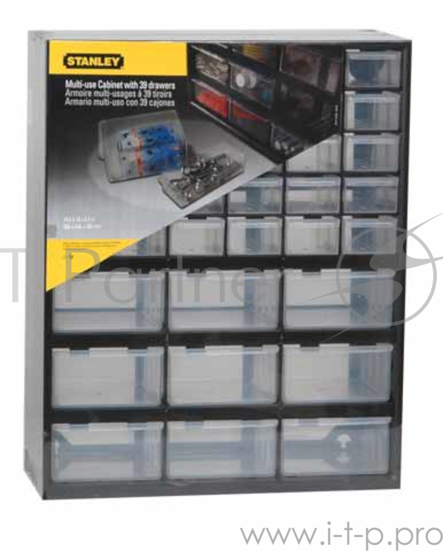 Органайзер STANLEY 1-93-981 вертикальный c 39-тью отделениями 9 больших + 30 малых 36.5x16x44.5см