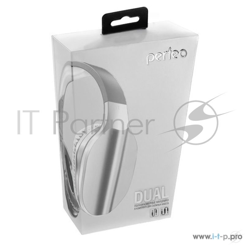 Наушники Perfeo PF_A4003 наушники полноразмерные DUAL белые