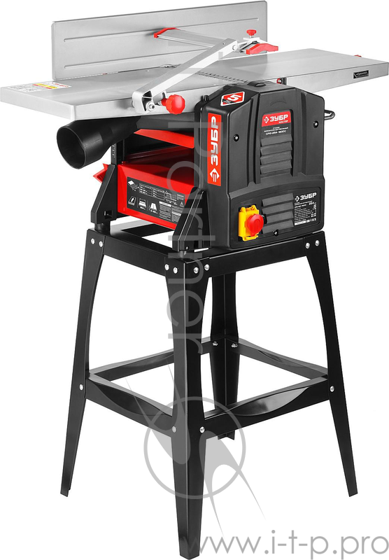 Станок ЗУБР СРФ-254-1600С рейсмусно-фуговальный ширина строгания 254мм толщина заготовки до 120мм