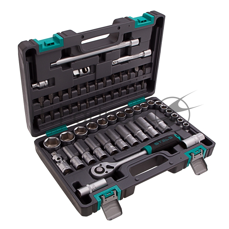 Набор инструментов STELS 14103 1/2'' CrV пластиковый кейс 60 предм.