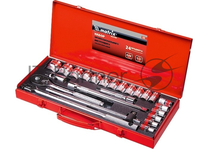 Набор шоферский MATRIX 13582 с квадратом 1/2 24 предм. master