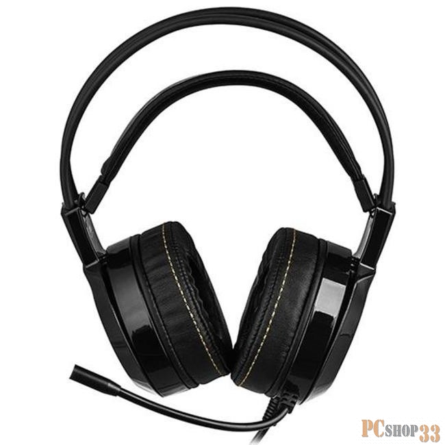 Наушники, микрофоны Qumo Qumo JollyRoger GHS0010 {Динамическая RGB подсветка, большие динамики 2 * 50 мм, }