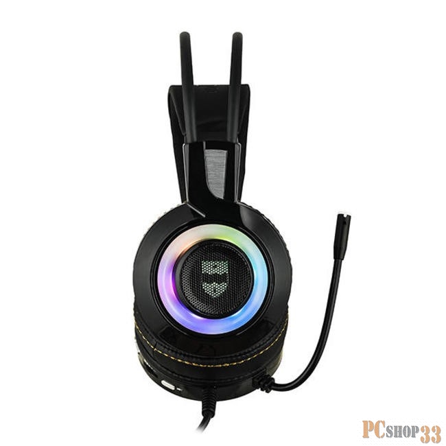 Наушники, микрофоны Qumo Qumo JollyRoger GHS0010 {Динамическая RGB подсветка, большие динамики 2 * 50 мм, }