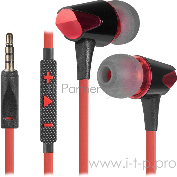 Наушники Defender Stella черный + красный, кабель 1,2 м Redragon 64435