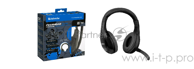 Наушники Defender Warhead G-170 черный, кабель 2,5 м 64114
