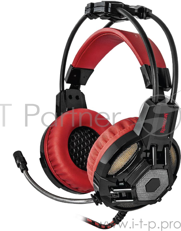 Наушники Defender Lester красный + черный, кабель 2,2 м Redragon 64205