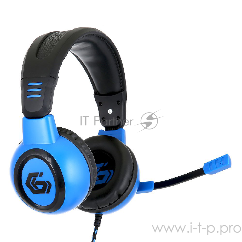 Наушники Gembird MHS-G50, код Survarium, черн/син, рег. громкости, откл. мик, кабель 2.5м