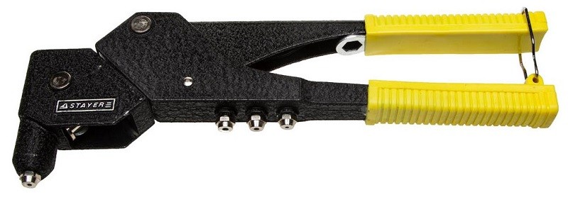 Заклепочник STAYER MaxFix MS 360 3110 поворотный 0-360°, для алюм. заклёпок d=2,4/3,2/4/4,8 мм