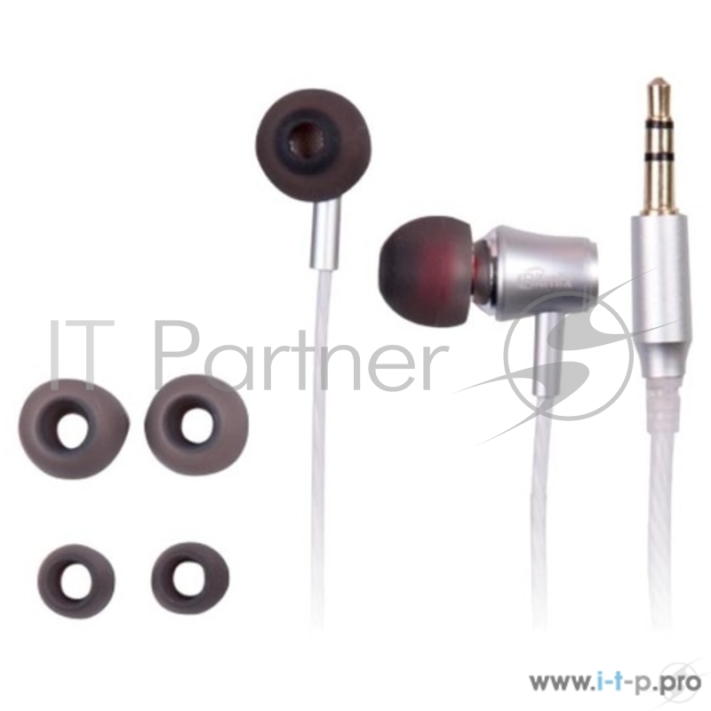 Наушники RITMIX RH-130 Silver наушники, вкладыши {92 дБ, разъем mini jack 3.5mm}