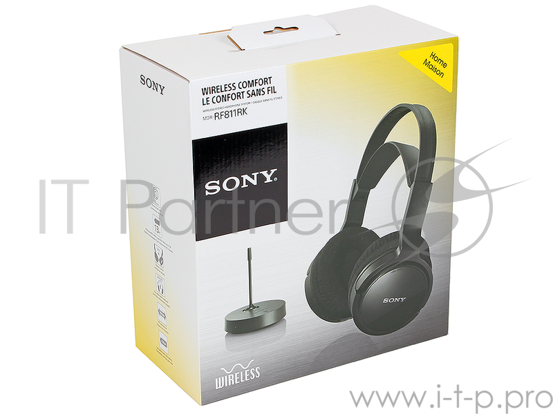 наушники SONY MDRRF811RKC.EE8 накладные, радиочастотные