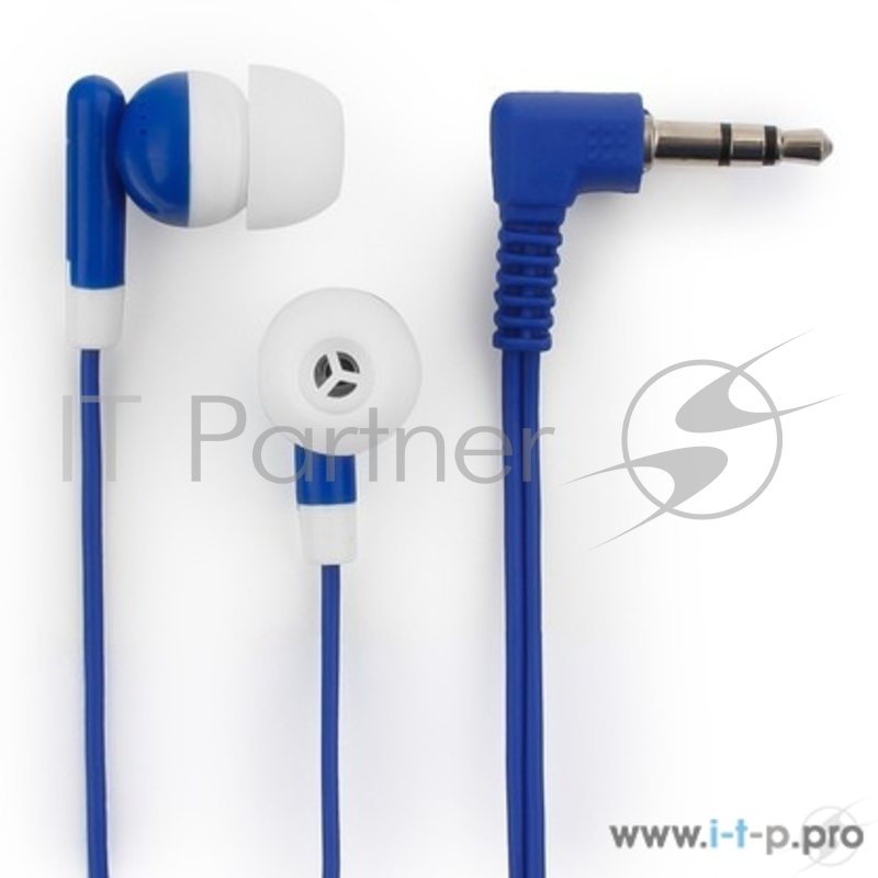 Наушники, микрофоны Гарнизон Наушники вставки Гарнизон GE-120B, синий