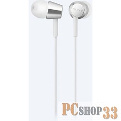 наушники Sony MDREX155APW.E 1.2м белый проводные (в ушной раковине)