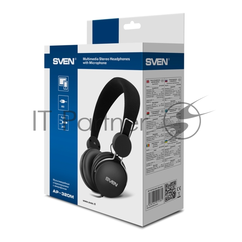 Наушники SVEN AP-320M, черный