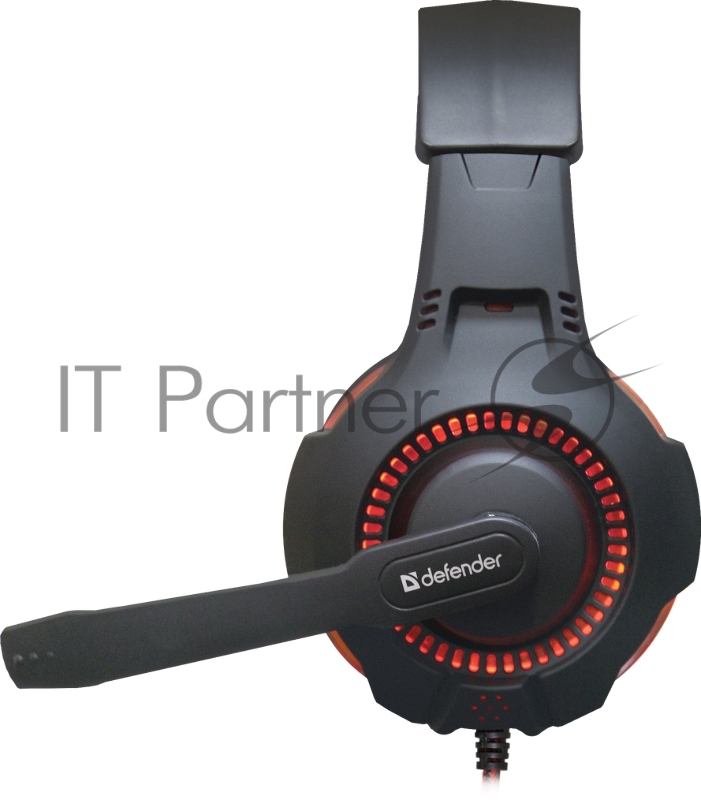 Наушники Defender Warhead G-450 USB, подсветка, кабель 2,3 м 64146