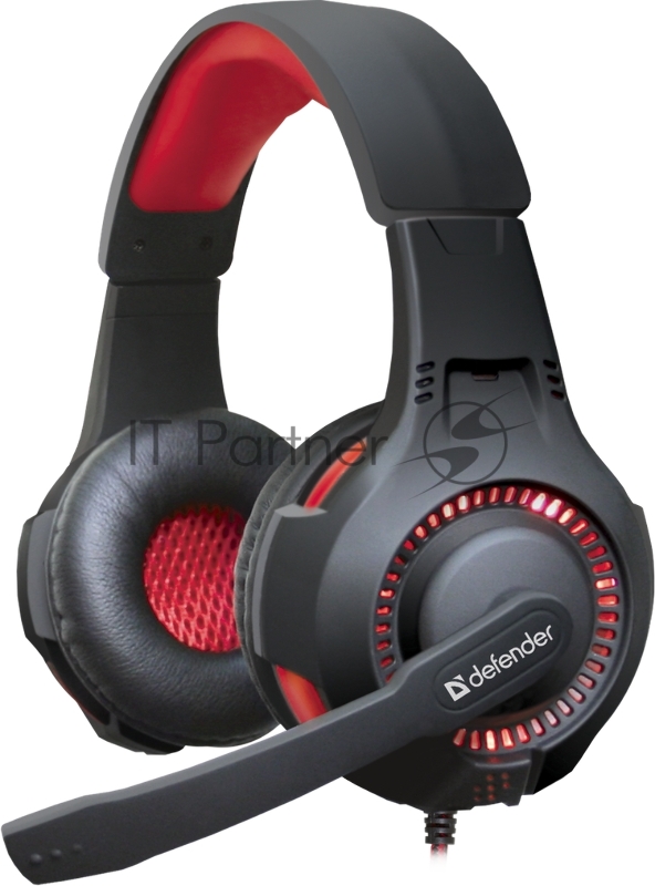 Наушники Defender Warhead G-450 USB, подсветка, кабель 2,3 м 64146