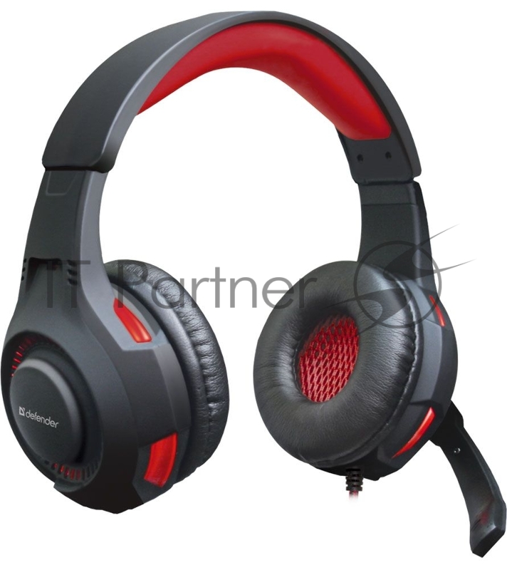 Наушники Defender Warhead G-450 USB, подсветка, кабель 2,3 м 64146