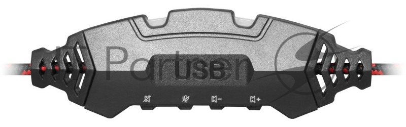 Наушники Defender Warhead G-450 USB, подсветка, кабель 2,3 м 64146