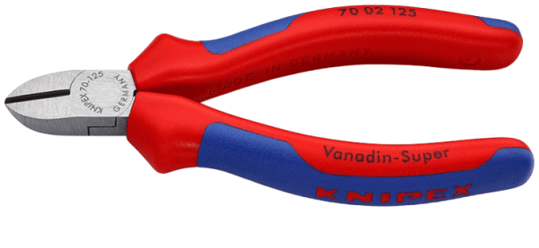 Кусачки KNIPEX KN-7002125 боковые фосфатированные 125mm