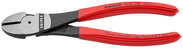 Бокорезы силовые KNIPEX 7401180 180мм ручки с пластмассовыми чехлами
