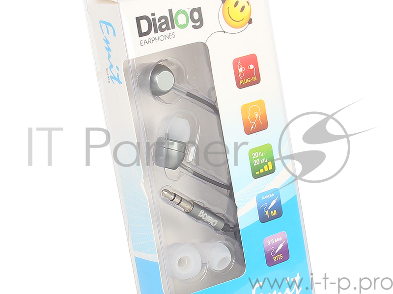 Наушники Наушники EP-F57 GREY Dialog серая