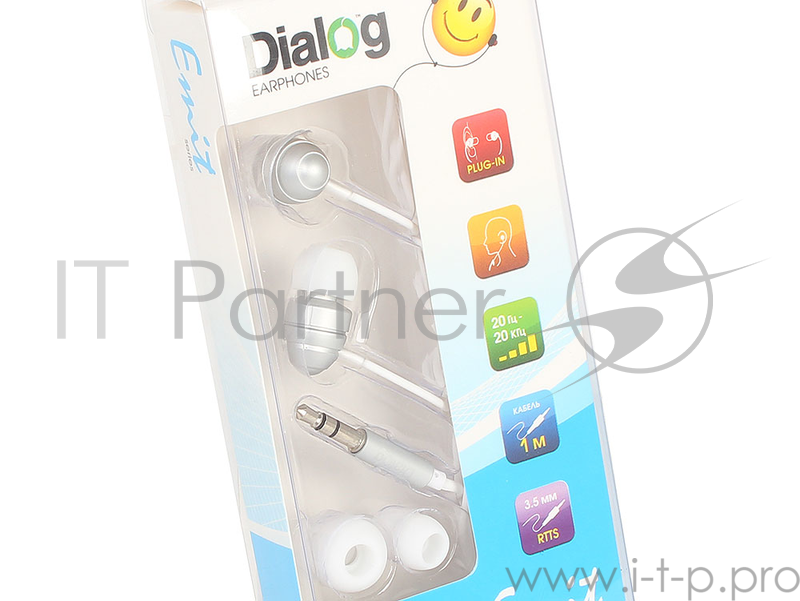 Наушники Наушники EP-F55 SILVER Dialog серебристая