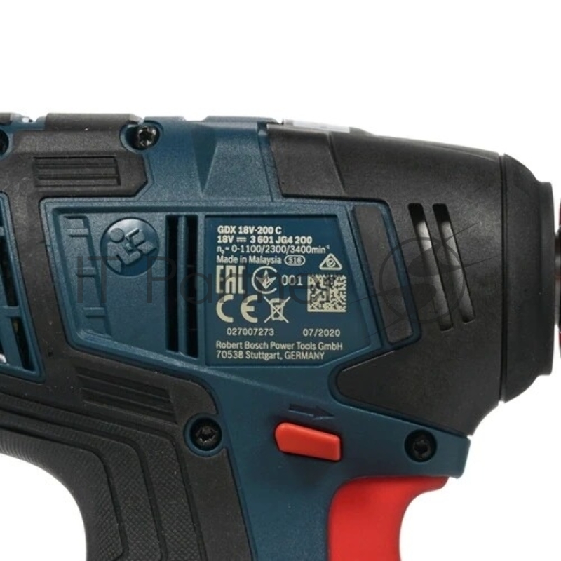 Акк гайковерт BOSCH GDX 18V-200 C (06019G4204) без акк и ЗУ, 3400 об/мин, 1/4