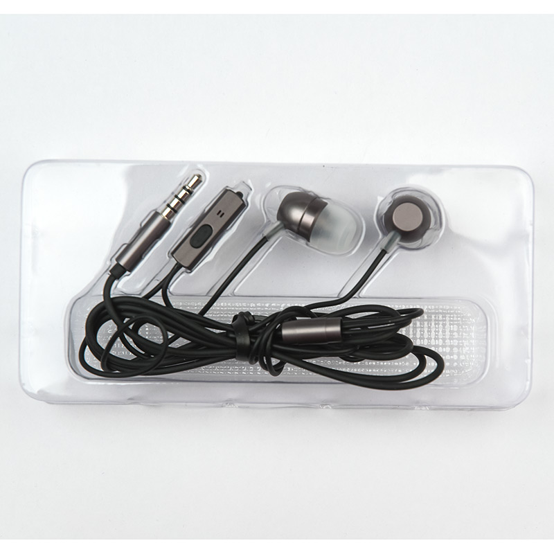 Наушники Гарнитура ES-F57 GREY Dialog с кнопкой ответа для мобильных устройств, серая, металл