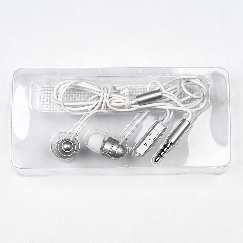 Наушники Гарнитура ES-F55 SILVER Dialog с кнопкой ответа для мобильных устройств, серебристая, металл