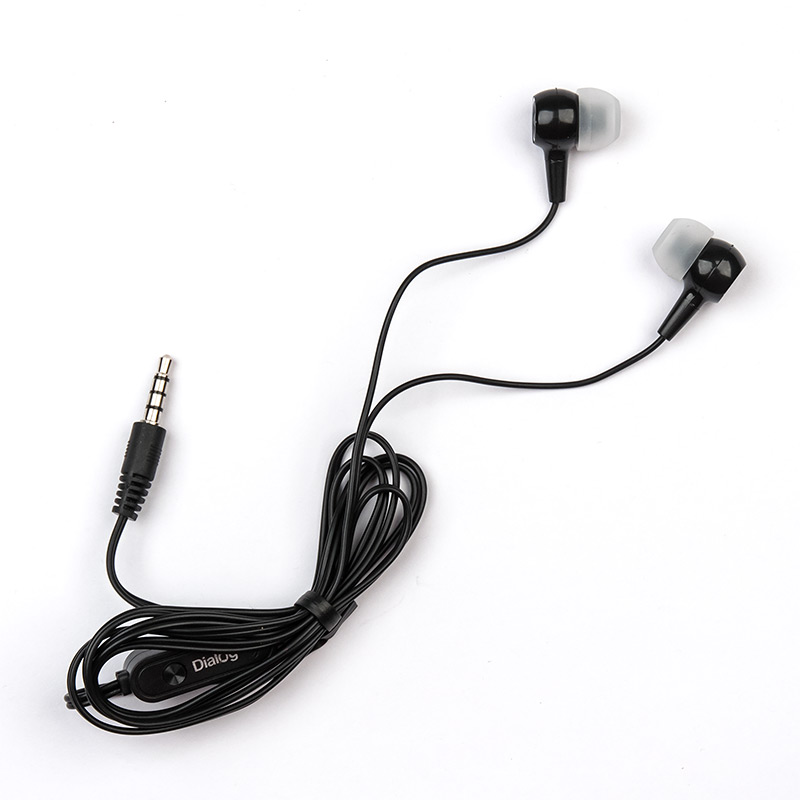 Наушники Гарнитура ES-10 Dialog с кнопкой ответа для мобильных устройств, черная