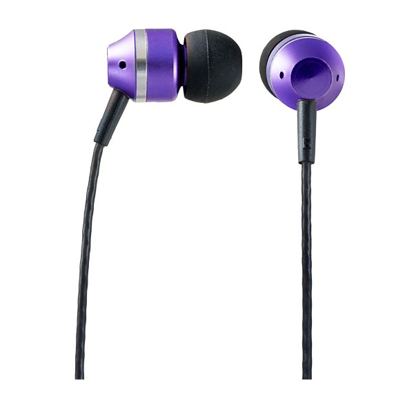 Наушники Perfeo PF-TNG-BLK/VLT наушники внутриканальные металлические TANGLE фиолетовые
