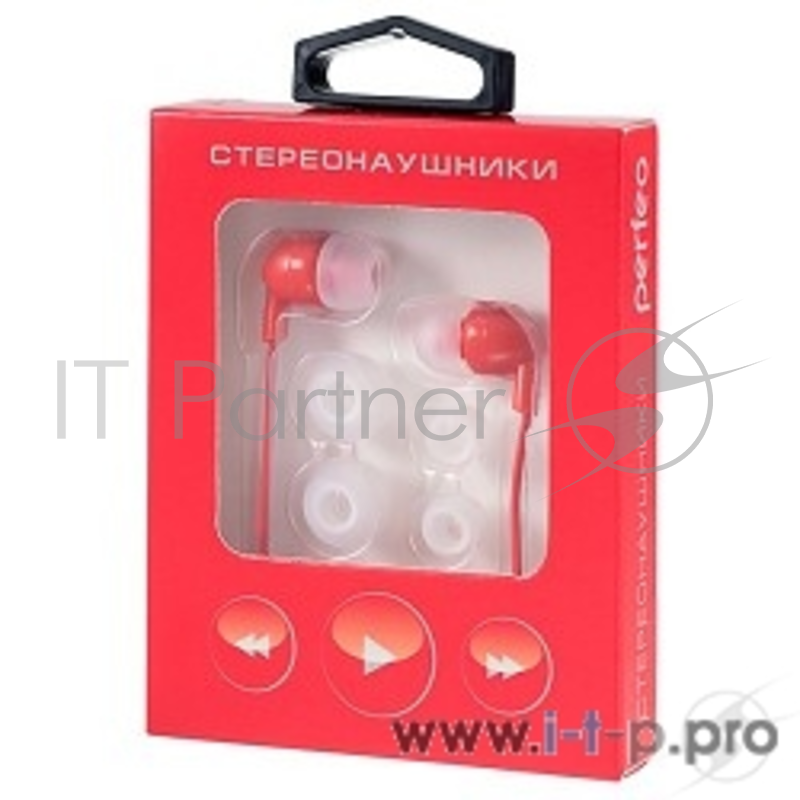Наушники Perfeo PF-IPD-RED наушники внутриканальные IPOD красные