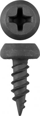 Зубр Саморезы оксидированные по листовому металлу до 0,9мм, п/цилиндр, PH2, 3,5x11мм, ТФ1, 1200шт 4-300111-35-11