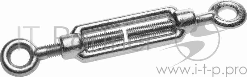 Зубр Талреп DIN 1480, кольцо-кольцо, оцинкованный, кованая натяжная муфта, М16, ТФ5, 2 шт 4-304375-16