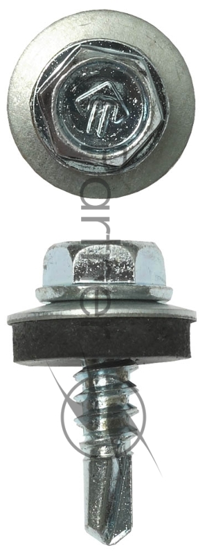 Зубр Саморезы для крепления кровельных материалов к металлическим конструкциям, оцинкованные, 5,5x19мм, 500шт 4-300315-55-019