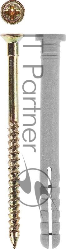 Зубр Дюбель-гвоздь полипропиленовый, цилиндрический бортик, 6x40мм, ТФ0, 2000шт 4-301360-06-040