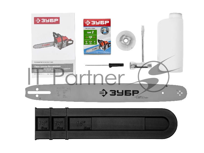 Бензопила ЗУБР ПБЦ-490 45ДП 2.2кВт 49 см3 12500об/мин шина45см праймер