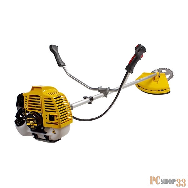 газонокосилка CHAMPION T523S-2 Мощность двигателя 1.4/1.9 кВт/л.с, Вес без режущей насадки 8 кг, Объем двигателя 51,7 см3, Объем топливного бака 950 мл, Максимальный расход топлива 610 г/кВт•ч/мл/ч, Тип рукоятки U-образная, штанга прямая Неразъемная,