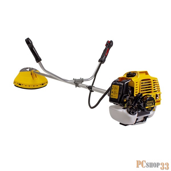 газонокосилка CHAMPION T523S-2 Мощность двигателя 1.4/1.9 кВт/л.с, Вес без режущей насадки 8 кг, Объем двигателя 51,7 см3, Объем топливного бака 950 мл, Максимальный расход топлива 610 г/кВт•ч/мл/ч, Тип рукоятки U-образная, штанга прямая Неразъемная,