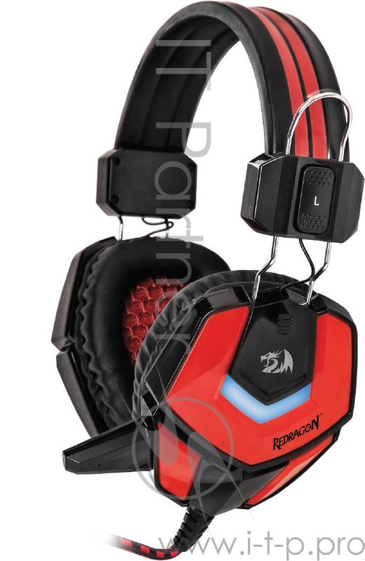 Наушники Defender Ridley красный + черный, кабель 2,2 м Redragon 64204