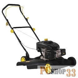 Газонокосилки Huter GLM-4.0G Газонокосилка бензиновая { 4 л/с, 4-х тактный, бак 1,5 л, высота среза/ширина 35-65/510 мм, 3 уровневая центр.регул., травосборника нет }