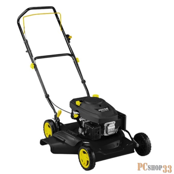 Газонокосилки Huter GLM-4.0G Газонокосилка бензиновая { 4 л/с, 4-х тактный, бак 1,5 л, высота среза/ширина 35-65/510 мм, 3 уровневая центр.регул., травосборника нет }