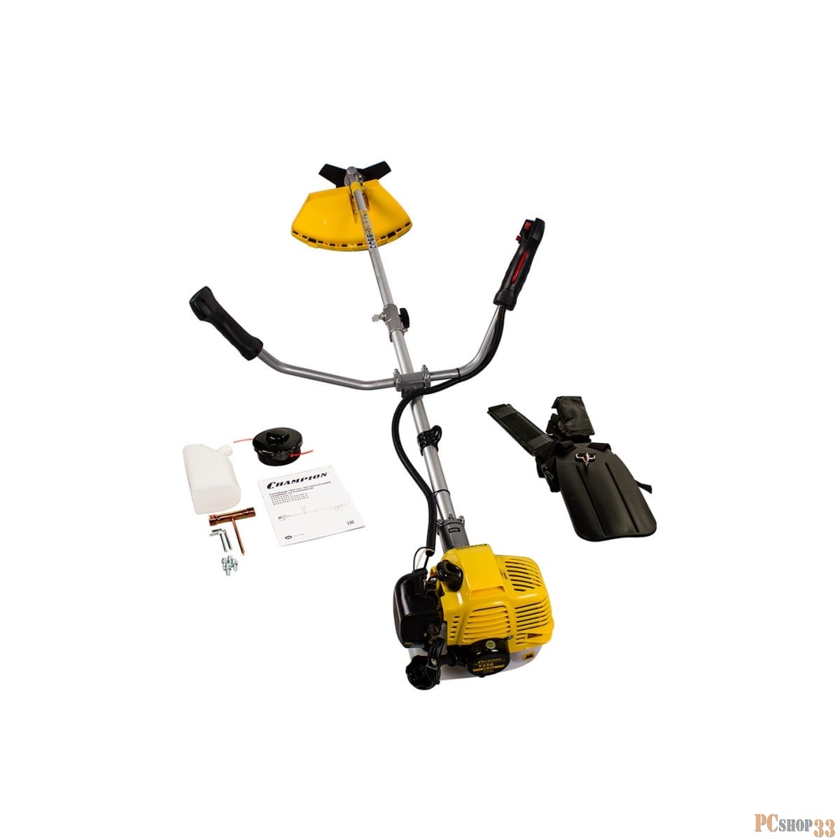 Мотокоса CHAMPION T256 разъемн.прям. 0.75кВт 25.4см3 5.9кг ht21+ 3*255 u-ручка легк.старт