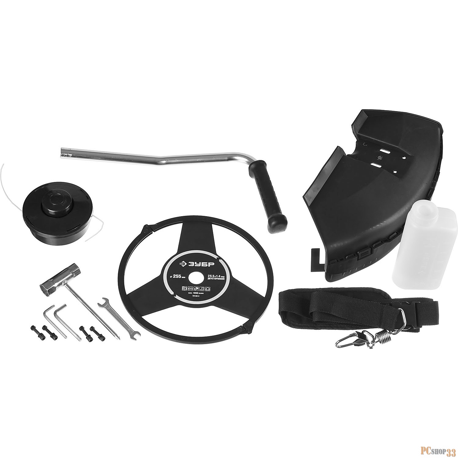 Мотокоса ЗУБР КРБ-430 бензиновый мастер 43см3 1.7лс/1.3кВт катушка/фреза ширина кошения 44/25.5см